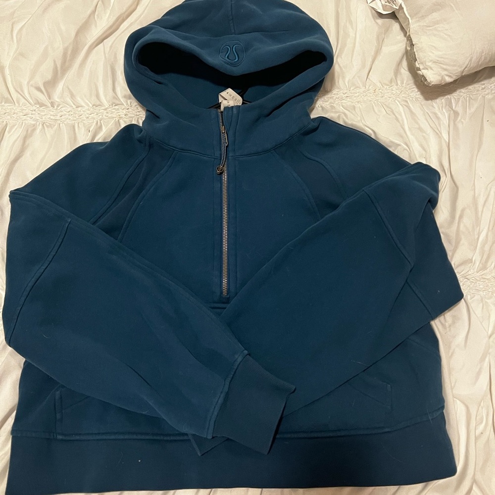 Teal Lululemon Scuba Half Zip